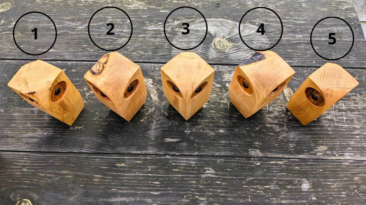 Hiboux en bois décoratif – 15 cm