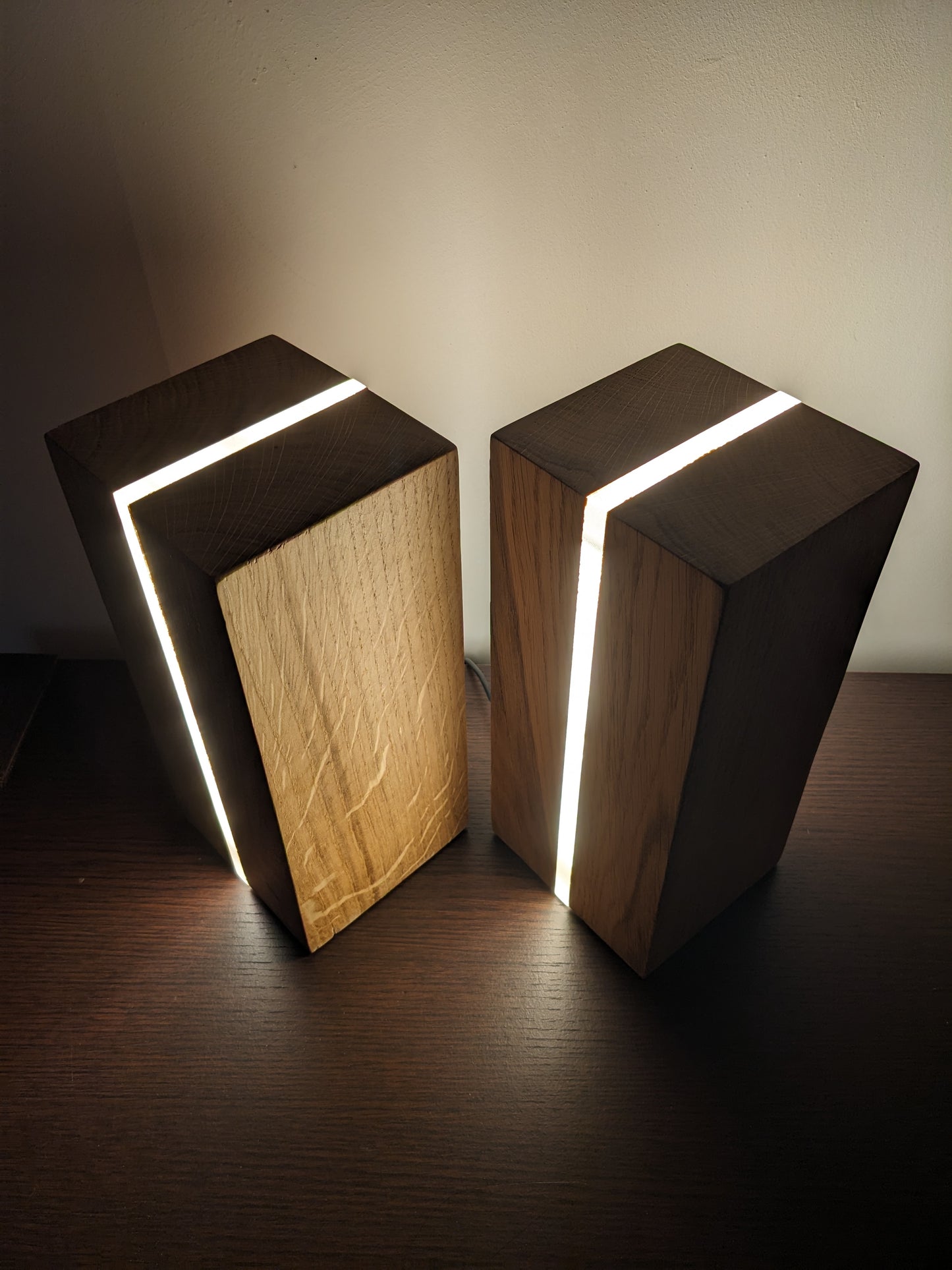 Lampe en bois design