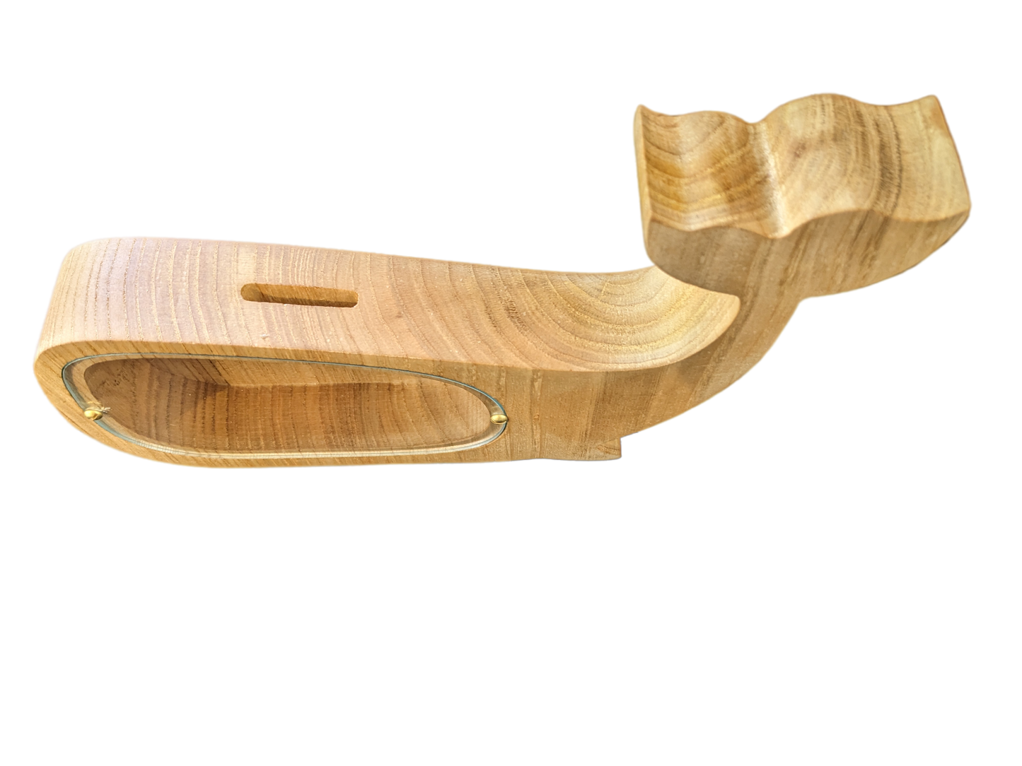 Tirelire baleine en bois