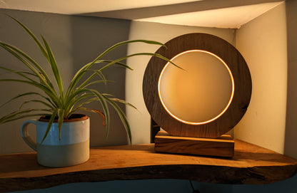 Lampe anneau de chêne