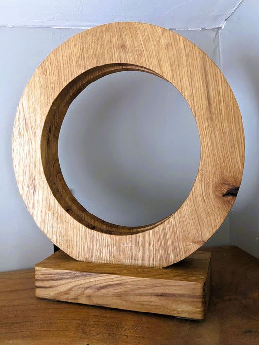 Lampe anneau de chêne