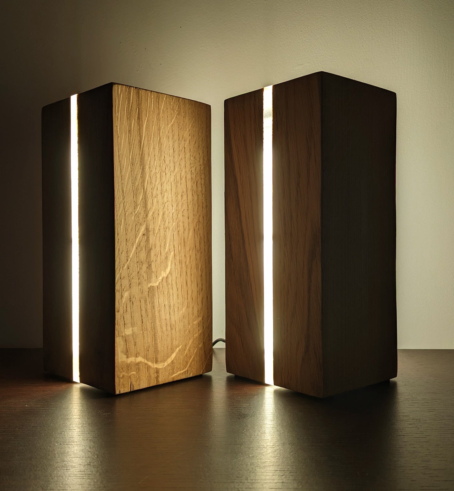 Lampe en bois design