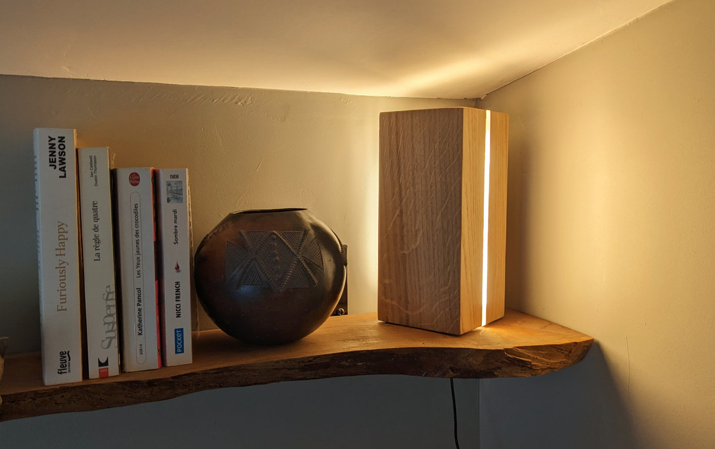 Lampe en bois design